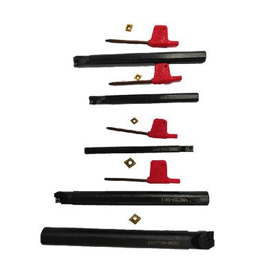 

5 Set CNC Lathe Turning Tool 5Pcs 710121620mm SCLCR09SCLCRO6 Boring Bars 5Pcs Carbide Inserts 5Pcs Wrenches