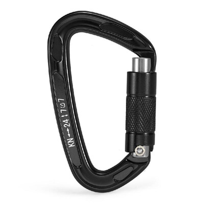 

24KN Twist Locking Gate Carabiner Heavy Duty Auto Lock Carabiner Outdoor D-ring Buckle Climbing Rappelling Canyoning Hammock Locki
