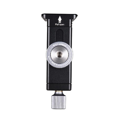 

Adjustable Aluminium Alloy Smartphone Clamp Clip Phone Holder Bracket Stand with 14 Inch Screw Hole Cold Shoe Mount for iPhone X