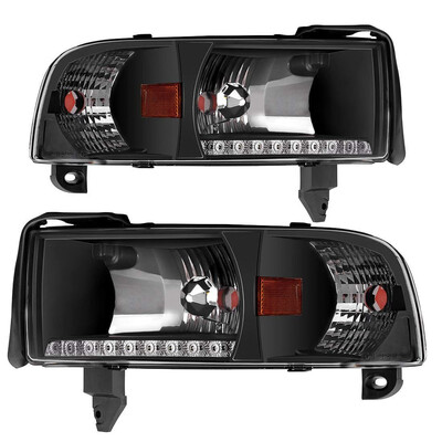 

DRL Projector Headlight Assembly for 94-01 Dodge Ram 150094-02 Dodge Ram 2500 3500 Pickup Replacement Headlamp