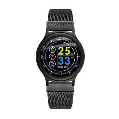 

Smart Sports Bracelet Heart Rate Blood Pressure Monitoring Pedometer Watch with Stainless Steel Strap for IOS Android