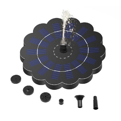 

Solar-power Birdbath Fountain Pump Brushless Anti-Blocking Pump Plants Watering Kit for Bird Bath Garden Pond Energy-saving Enviro