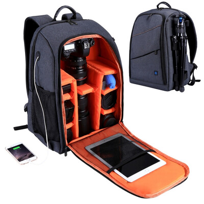 

PULUZ Outdoor Portable Waterproof Scratch-proof Dual Shoulders Backpack Camera Bag Upgrade Version