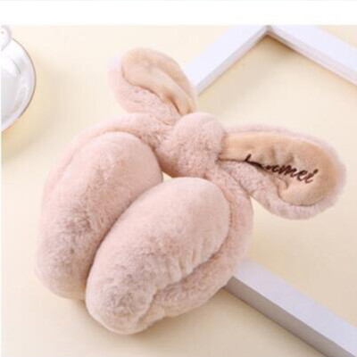 

St Susanna earmuffs earmuffs ladies winter warm ear tweezers Korean students cute fluff ear ear warm ear protection bag S18M6781 leather pink code