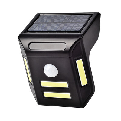 

4 COB LEDs Solar Powered Motion Sensor Light Waterproof Wall Lamp for Path Garden