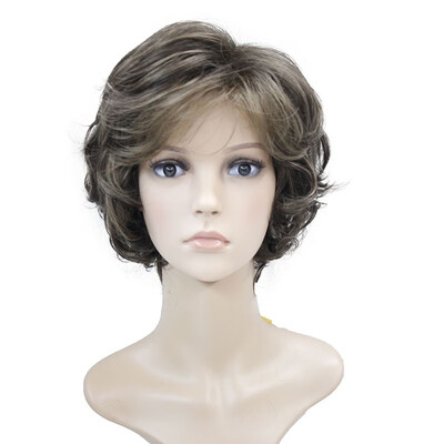 

Strong Beauty Ladies Wigs Short Wavy Brown Hair For Women Synthetic Capless Full Wig 9 Colors