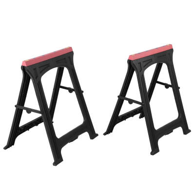 

1 Pair Plastic Folding Sawhorses Carpenter Woodworking Saw Horse Prefessor Tool for Woodworker Saw Horse Wood Sawhorse