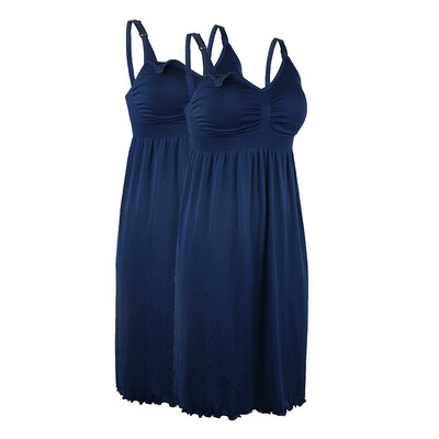 

iLoveSIA Slim nursing nightgown short sleeve dress pregnant women pajamas-3P-60965590