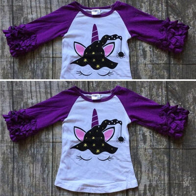 

Halloween Newborn Toddler Kids Baby Girl Unicorn Cotton Tops T-shirt Tee Clothes