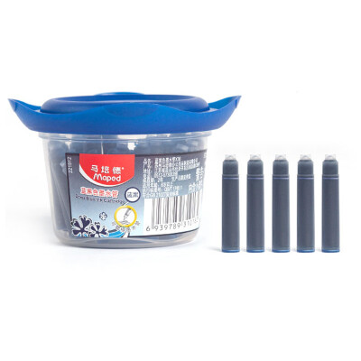 

Mapede Maped Ink Tube Ink Caps Replacement Pen Ink Caps Resin Refill Pen Ink Blue Black 1 Box 36 221912CH