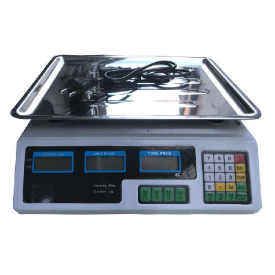 

40KG88LB Electronic Price Computing Scale Food Meat Fruit Weight Weighing Scale Counting Equipment With Dual LCD Screen Display A