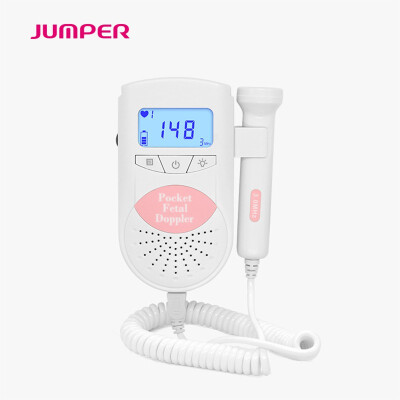 

JUMPER Fetal Doppler Baby Sounds Detector Unborn Baby Heartbeat Monitor with 30MHz Probe LCD Backlight CE & FDA Approved