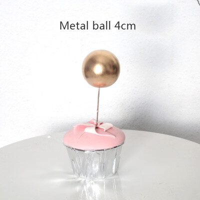 

FUNNYBUNNY Cake Decoration Golden Ball Cake Decoration Plug-in Decoration Baking Decoration Accessories Cake Topper