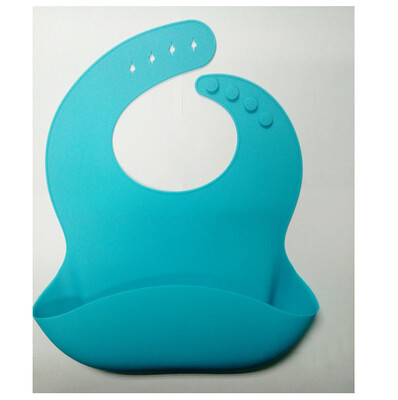 

Silicone waterproof pocket creative waterproof stereo Bib bib food grade baby food bag