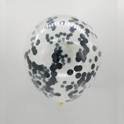 

FUNNYBUNNY 6PCS Transparent Sequins Latex Balloons Wedding Birthday Layout Scene 12 Inch Transparent Latex Balloons Happy New Year