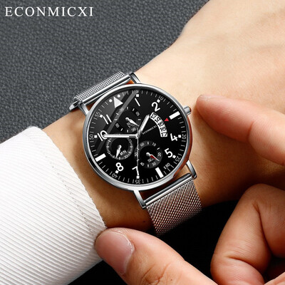 

Gobestart Luxury Mens Quartz Analog Watch Fashion Ultra Thin Waterproof Wristwatch
