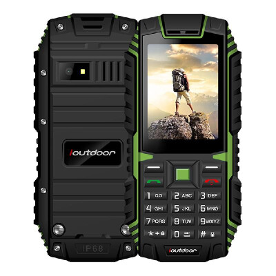 

Ioutdoor T1 Tri-proof Feature Mobile Phone 2G GSM 24inch MTK6261A CPU 128MB32MB Storage 2MP Rear Camera 2100mAh Battery IP68 Wat