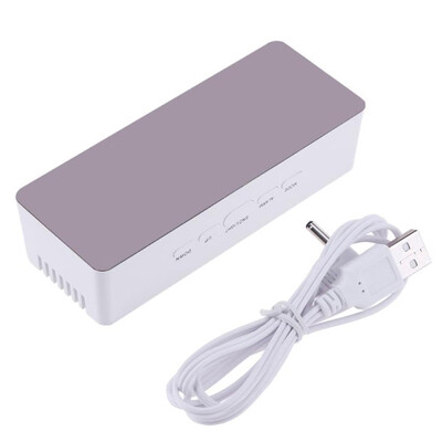 

Multifunctional Plastic Mirror LED Night Light Thermometer Digital Wall Clock Lamp Alarm Clock