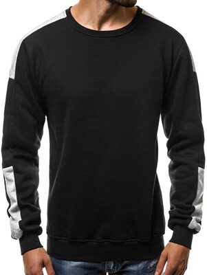 

Color Block Side Striped Fleece Sweatshirt