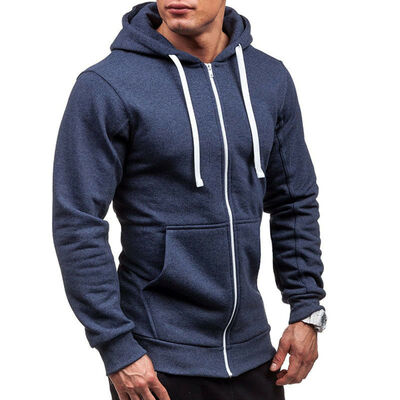 

Mens Fleece Hoodie With Thermal Lined Hood Jacket Sweatshirt Zip Outerwear Warm