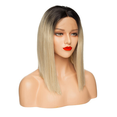 

Short Wigs Bob Wigs Lace Front Hair Wig Extensions Heat Resistant Long Wigs Pink Gray