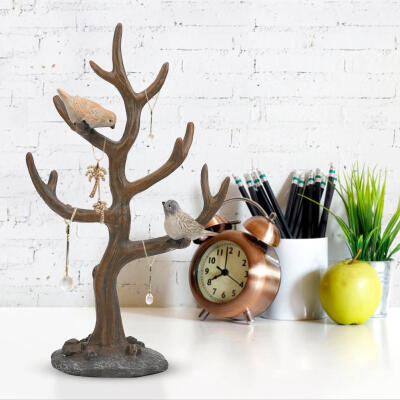 

Greensen Multifunctional Vintage Retro Tree Desk Decor Ornament Jewelry Display Desk Decor Antique Desk Ornament