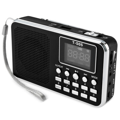 

T - 505 Mini Digital LED Display Screen Speaker FM Radio Music Player