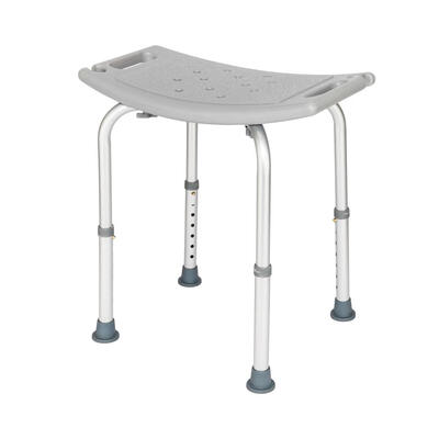 

Adjustable Height Bath&Shower Chair Bathroom Shower Bench Gray