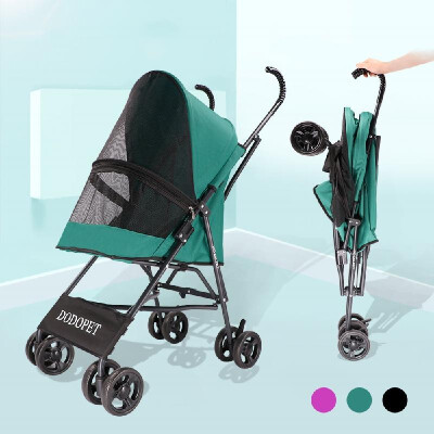 

DODOPET Pet Dog Stroller Pet Dog Foldable Carrier Strolling Cart Four Wheel Pet Stroller