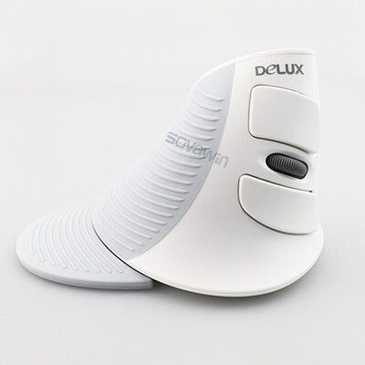 

Delux M618 Wireless Ergonomic Vertical Mouse 24g 6 Button Mice 1600 DPI Computer USB Optical Mause for PC Laptop Office