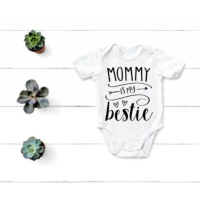 

Newborn Kids Baby Boys Girls Cotton Letter Printing Romper Jumpsuit Outfits