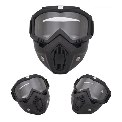 

Modular Mask Detachable Goggles Motorcycle Racing Helmet Protective Face Mask Shield