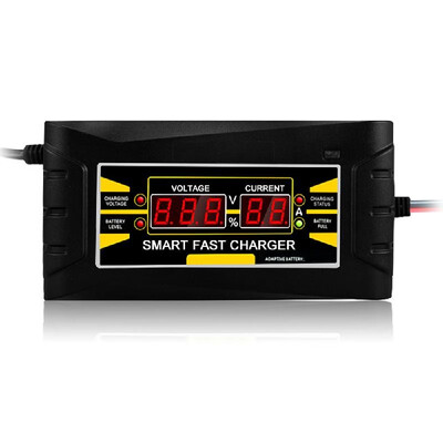 

Full Automatic Car Battery Charger 150V250V To 12V 6A Smart Fast Power Charging For Wet Dry Lead Acid Digital LCD Display