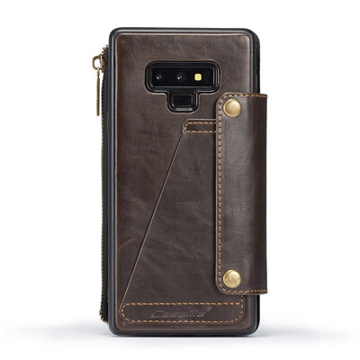 

CaseMe For Samsung Galaxy Note 9 Phone Cases Retro Multifunction Leather Wallet 2 In 1 Credit Card Slots back cover 3 color