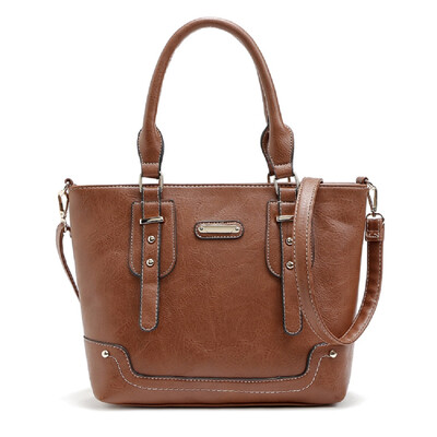 

Solid Color Studs Tote Bag