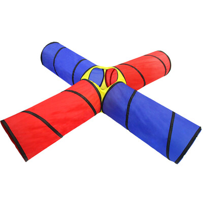 

Ktaxon Kids 4-way Play Tunnel Folding Portable Playpen Tent Play Yard