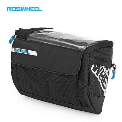 

ROSWHEEL 111271 3L Water Resistant Bicycle Front Map Bag Cycling Pouch Sling Pack