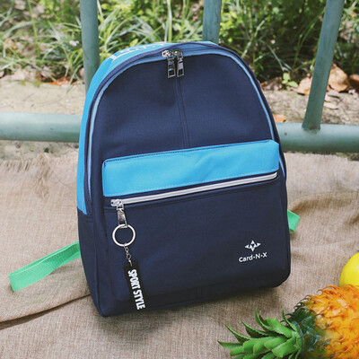 

Tailored Leisure Travel Nylon Color Patchwork Shoulder Bag Student Backpack Couples Bag
