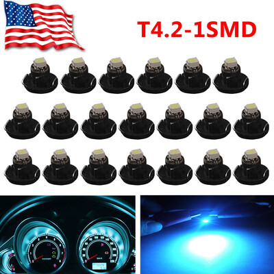 

20X Ice Blue T4T42 3SMD Dash Gauge Cluster LED Interior Instrument Bulb Light