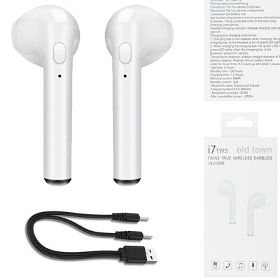 

Wireless Headset Bluetooth Earpieces i7S Tws Earbuds Twins Earphone With Charging box Earphones For iPhone Samsung iphone Smart