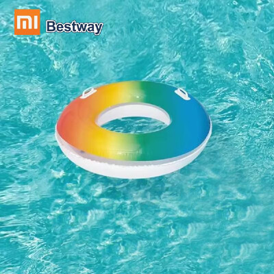 

Xiaomi Water Play Swimming Ring Float Mat Equipment Summer Sport Inflatable 90KG Load Bestway Pool Float Handle Fruit Air Mat Kid