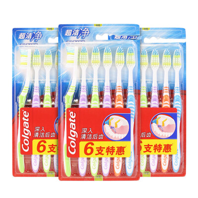 

Colgate New Ultra Clean Toothbrush 6 Pack × 3