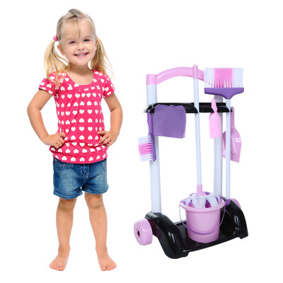 

Childrens Cleaning Set- Broom Mini Sweeper Toy Cleaning Supplies That Work