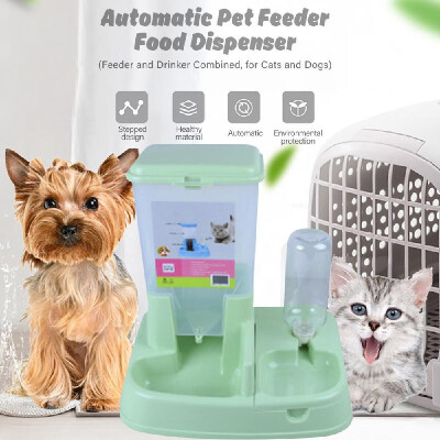 

Automatic Pet Feeder Dog Food Dispenser Water Dispenser Cat Water Fountain for Cats&Dogs