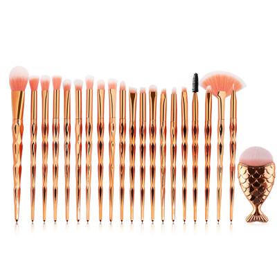 

Toponeto 21PCS Make Up Foundation Eyebrow Eyeliner Blush Cosmetic Concealer Brushes