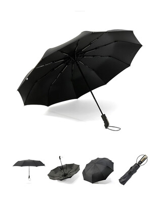 

LAWEITING Ten bone automatic sunscreen vinyl windproof umbrella 6964