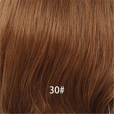 

BLONDE UNICORN 12 Inch Black Color Bob Wigs With Side Bang Human HairSynthetic Blend Wigs Machine Made No Lace Full Head Wigs