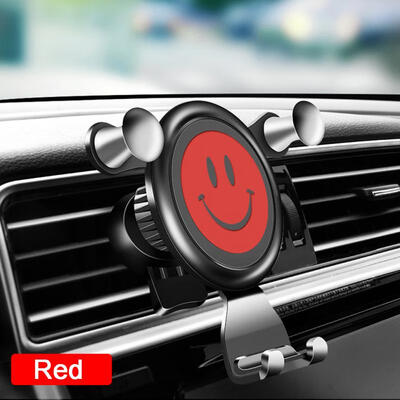 

Gravity Car Bracket Outlet Universal Automotive Air Conditioning Navigation Smiley Mobile Phone Holder