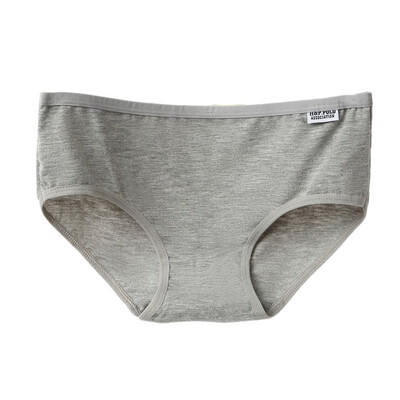 

Women Sexy Skin-friendly Underpants Female Solid Color Low-waisted Briefs