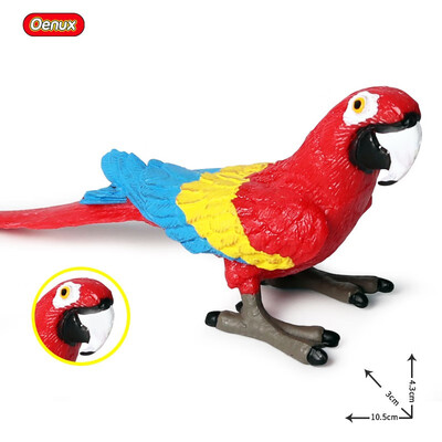 

Oenux Original Paradise Birds Flamingos Ara Seagull Pelican Snowy Owl Figurines High Quality PVC Animal Action Figure Child Toy